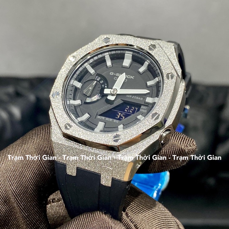 Đồng hồ nam Casio G-shock GA-2100 Custom Frosted Crystal khung đánh tuyết công nghệ mới