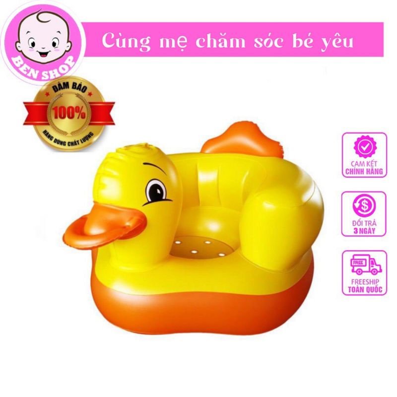 GHẾ HƠI VỊT VÀNG ĐUÔI CAM - GHẾ HƠI TẬP NGỒI CHO BÉ