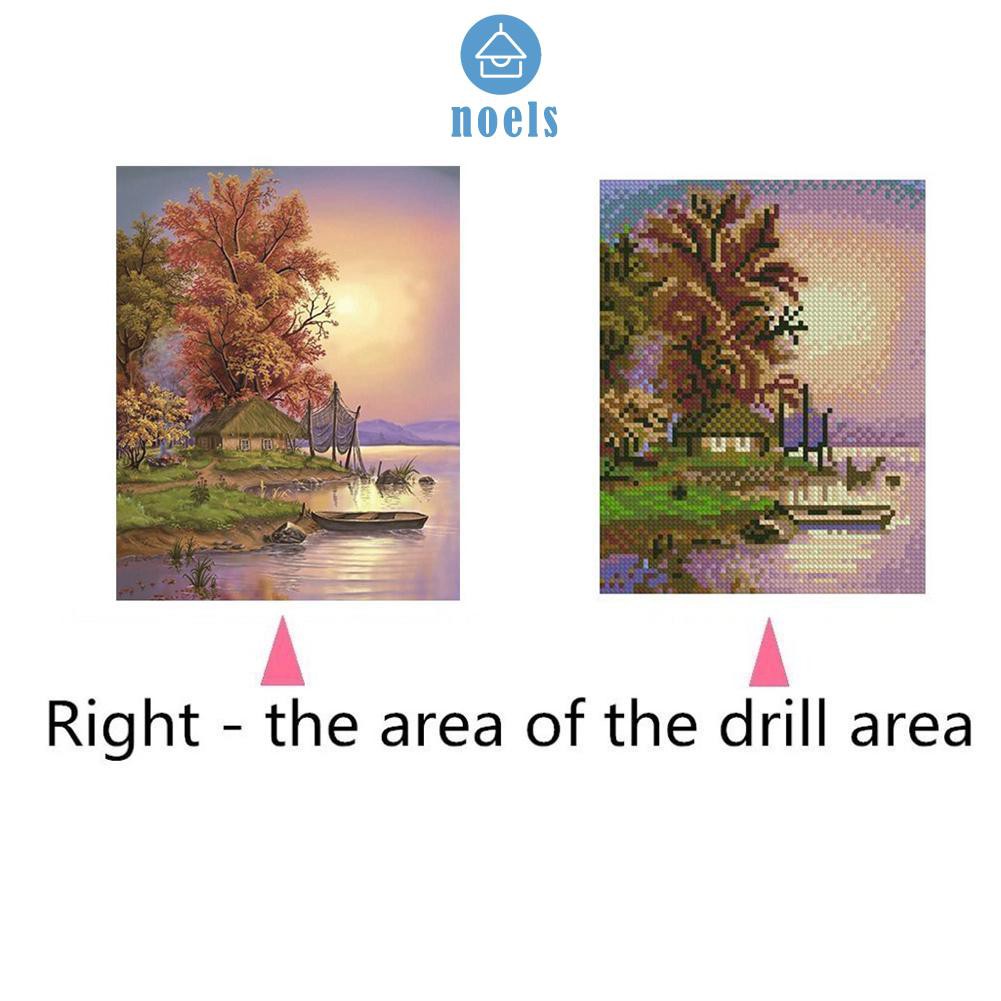 Noel✦DIY Full Drill Diamond Painting Embroidery Kits Riverside Tree Cross Stitch