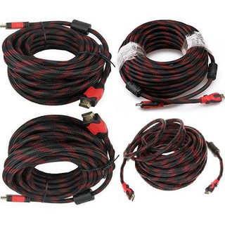 Cáp HDMI 1.5m- 10m tròn (đỏ Đen) [LHN]