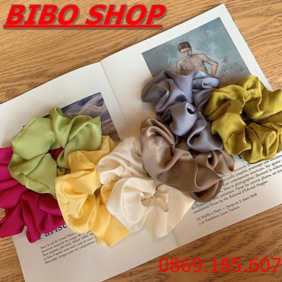 Dây Buộc Tóc Vải Phi Bóng - Cột Tóc Vải Phi Bóng Nữ Thời Trang