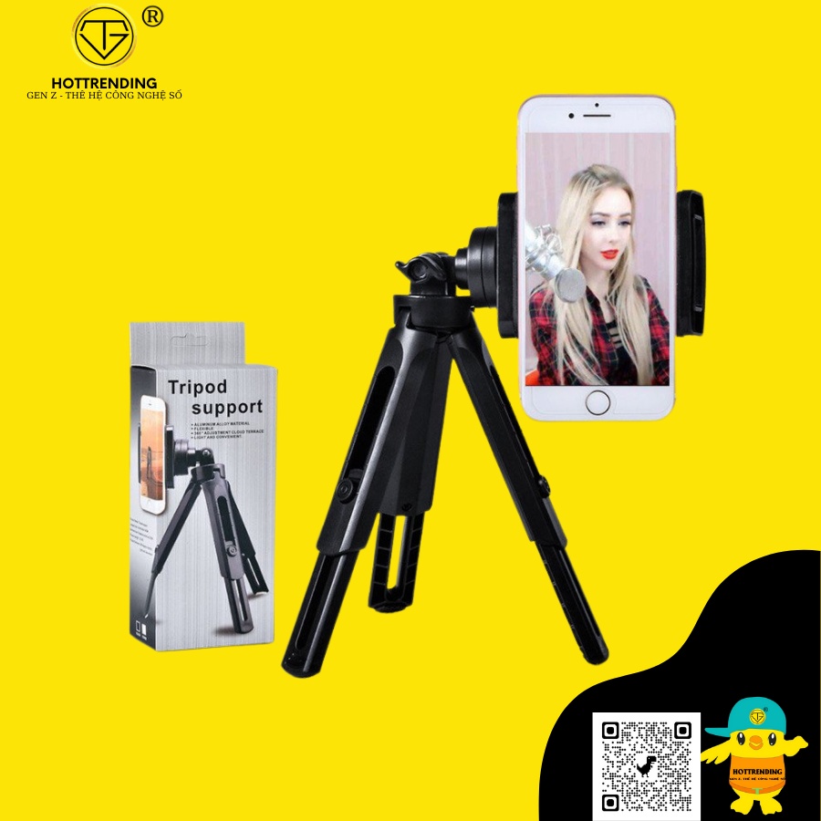 Gậy 3 chân Tripod support chụp ảnh livestream cực tiện lợi xoay 360 độ