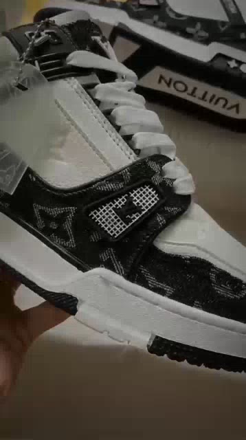 ✅[ Full Box + Bill 🌺]Giày LV Louis Vuitton Trainer Black White, Giày Sneaker LV Nam Nữ 2 Phiên Bản Phiên Bản Màu Sắc | BigBuy360 - bigbuy360.vn