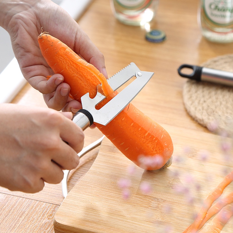 Dụng cụ gọt rau củ quả 2in1 Dao Gọt Bào Vỏ Rau Củ - Trái Cây - Hoa Quả Siêu Bền SIGO