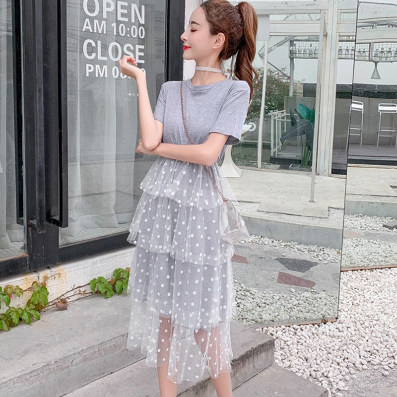 Đầm lưng cao tay ngắn thiết kế thanh lịch cho phái nữ