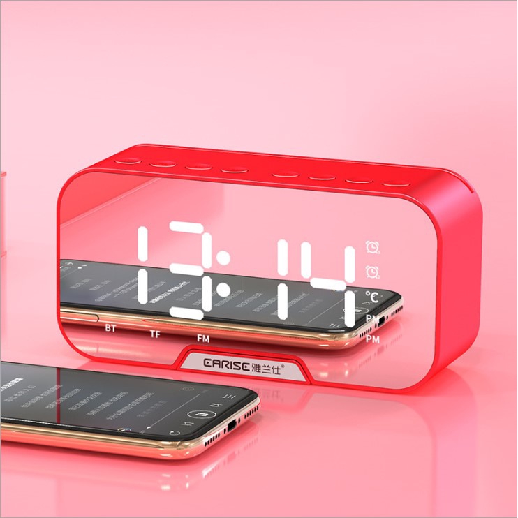 Loa bluetooth không dây với chức năng đồng hồ/hiển thị nhiệt độ/đài FM chất lượng cao