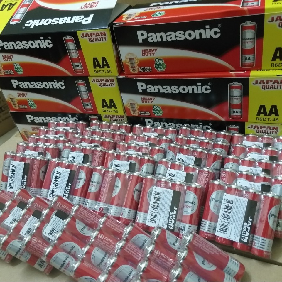 [60 viên ]  PIN AA PANASONIC 1.5V , PIN TIỂU ĐỎ