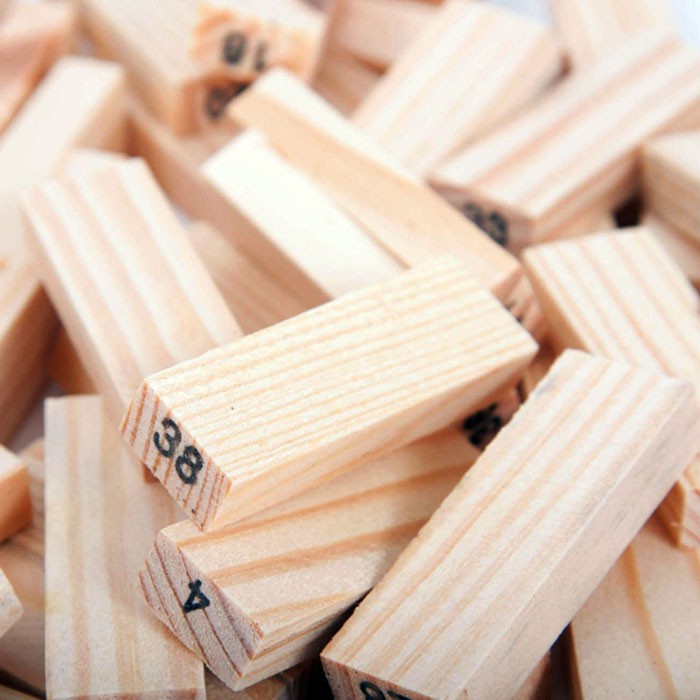 Trò chơi rút gỗ TOMCITY loại màu, số size lớn chất lượng cao