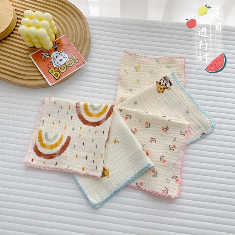Khăn xô sữa Bunny vải xô Muslin cao cấp cho bé sơ sinh