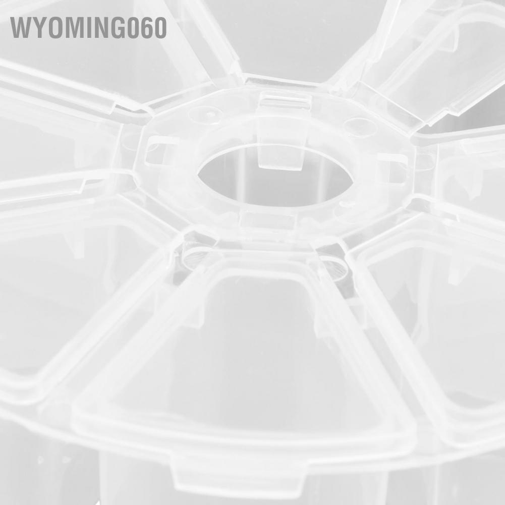 Wyoming060 Hộp đựng đồ trang sức Chất liệu nhựa trong suốt lưu trữ nhiều lưới cho tay ‑ Làm bằng hạt rời