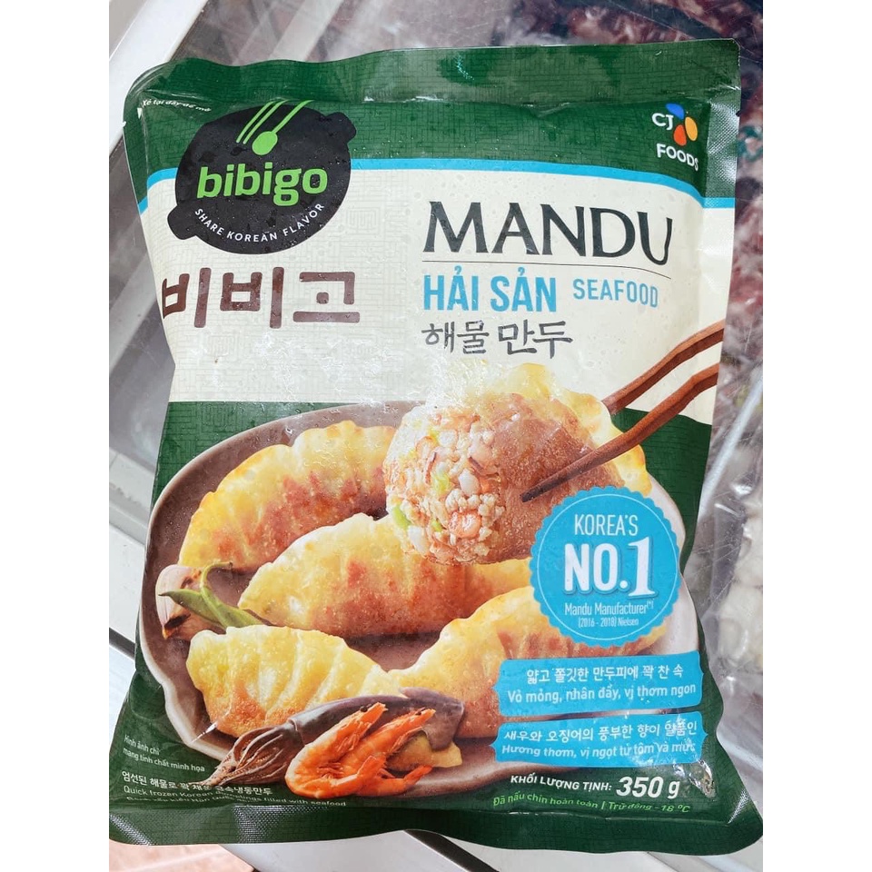 Bánh Mandu Hàn Quốc nhân thịt/ nhân thịt bắp/ nhân hải sản ( giao hàng Hà Nội)