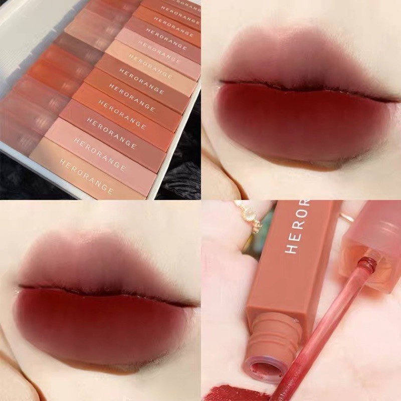 (XẢ KHO ) Son Kem Lì Tách Lẻ Herorange Mẫu Mới - Tone Màu Dễ Thương, Bền Màu Lâu Trôi