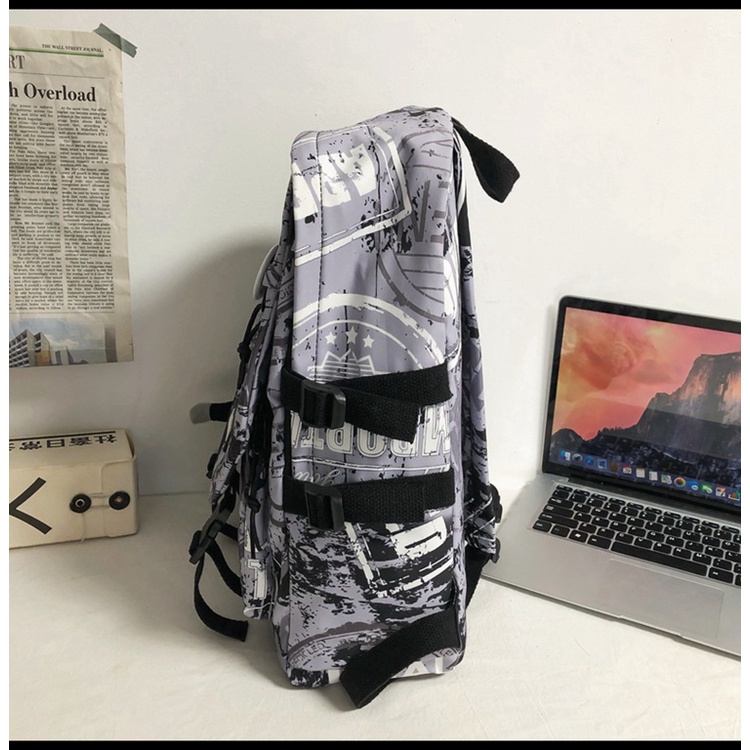 Balo học sinh, sinh viên nam nữ màu loang siêu hot, phong cách unisex hiện đại cấp 2,3