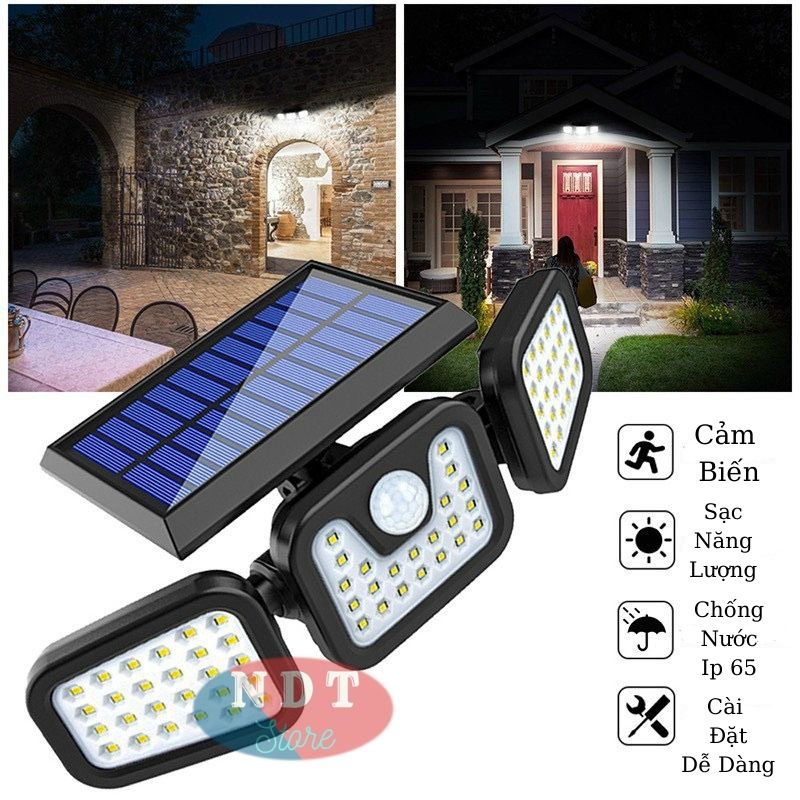 Đèn Năng Lượng Mặt Trời Solar Light FL - 1725A  Giá Rẻ Đèn Led Cảm Biến Chuyển Động Chống Nước