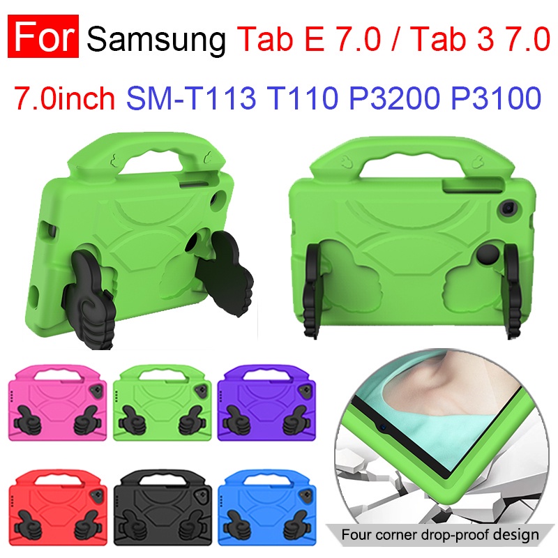 Ốp Máy Tính Bảng Eva Có Tay Cầm Chống Sốc Cho Samsung Tab E 7.0 T113 Tab 3 7.0 T110 T111 P3100 P3200 P3110
