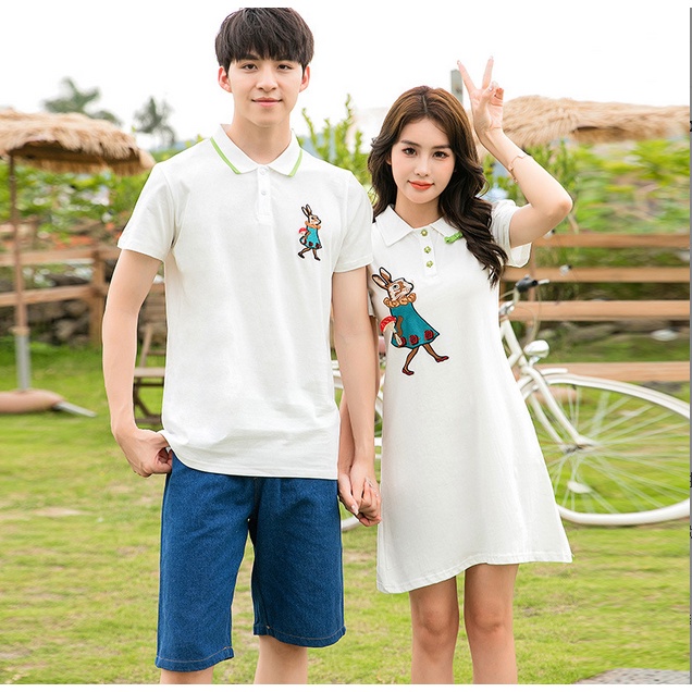 Áo polo Màu Trắng Thời Trang Cho Gia Đình