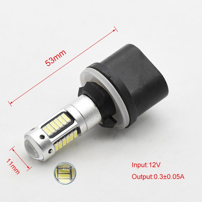 Set 2 bóng đèn LED H27 880 12V cho xe ô tô