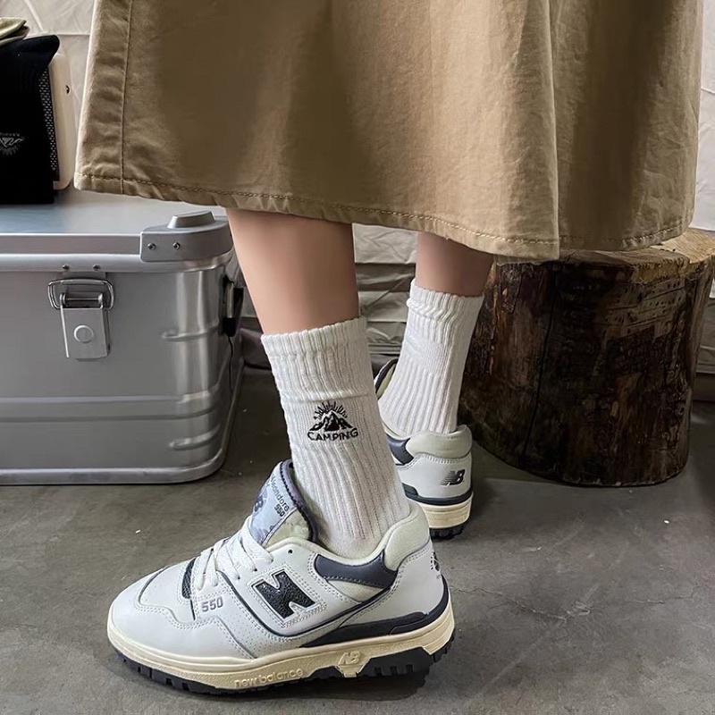 Tất vớ cao cổ nam/nữ thêu hình Camping đẹp -  bedth.socks