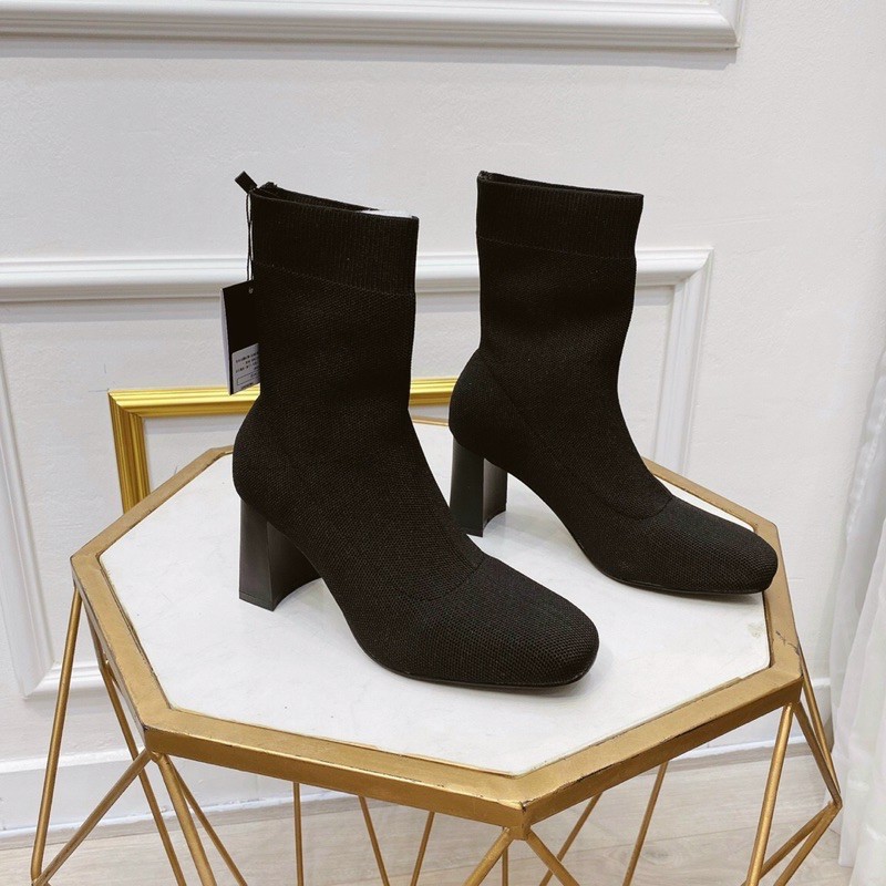 Boot len cao gót zara fullbox