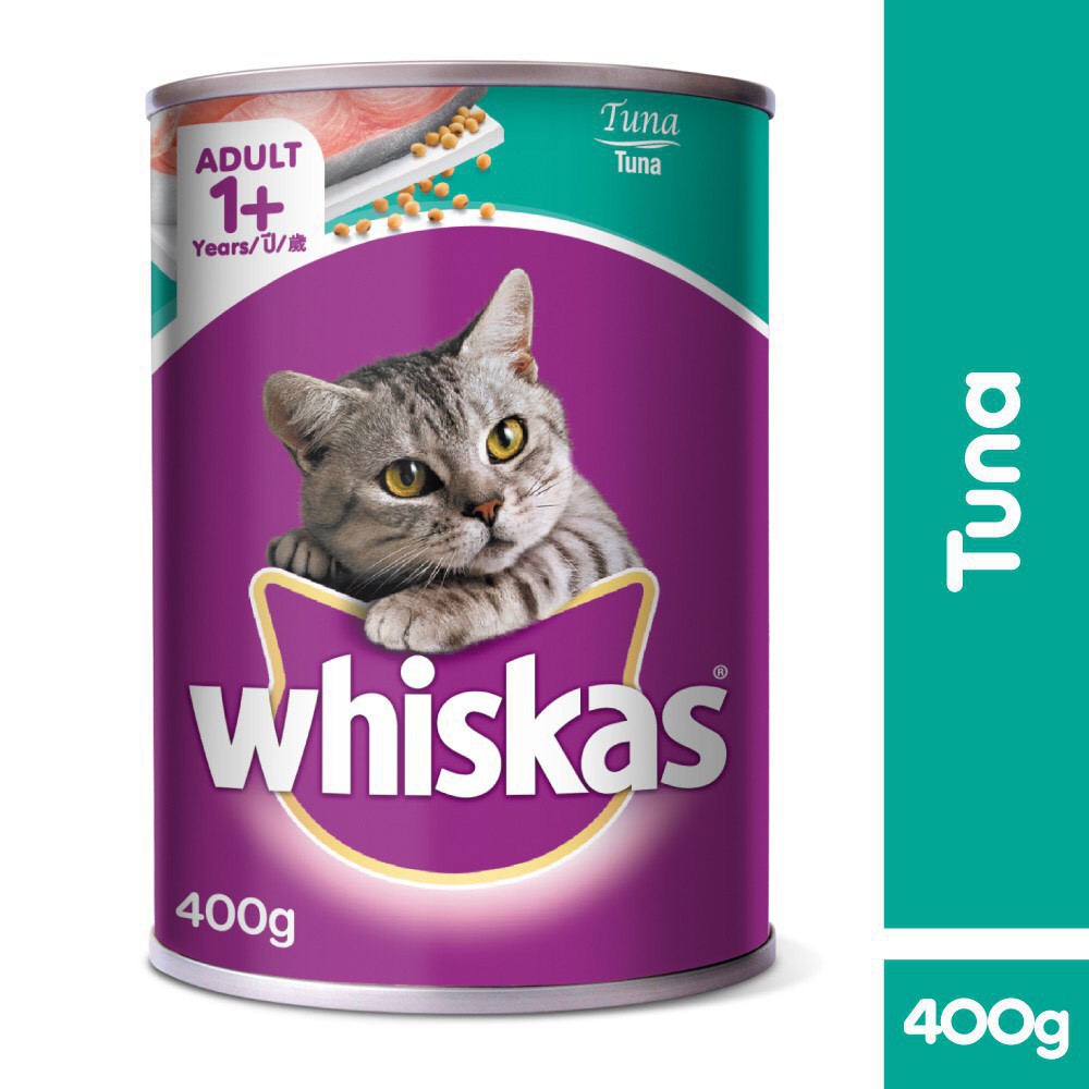 Pate cho mèo whiskas lon 400g  - pate delite lon 80g