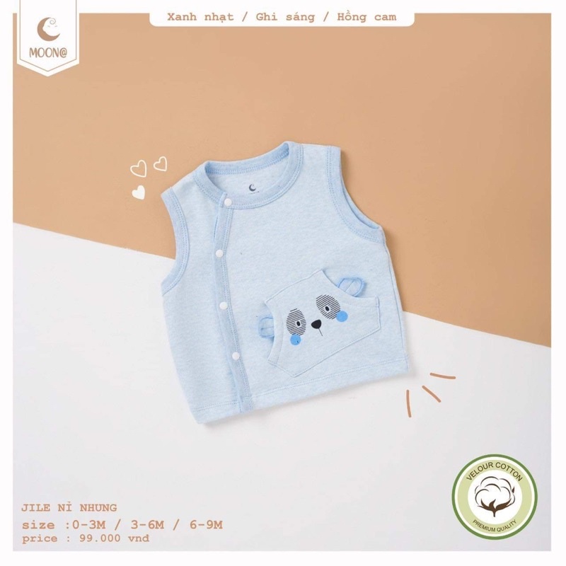 Áo gile nỉ nhung Moon