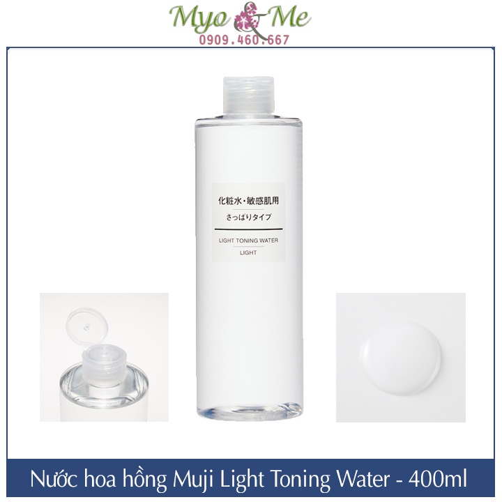 Nước hoa hồng Muji Light Toning Water 400ml (Light/Moisture/High Moisture)