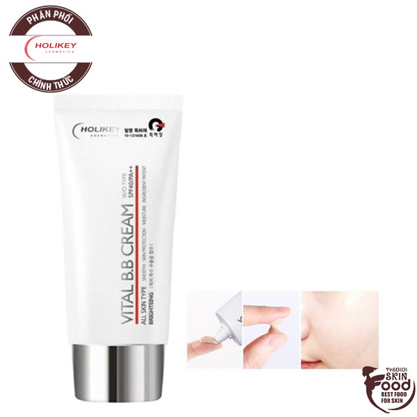Kem Nền Chống Nắng, Che Phủ Hoàn Hảo Holikey Vital BB Cream SPF40/PA++ 50ml