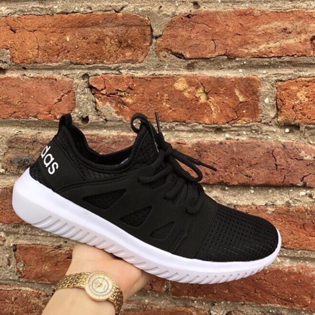 Giày adidas tubular đen trắng