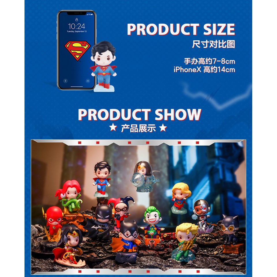 Mô Hình Búp Bê Popmart Trong Justice League Series Dễ Thương