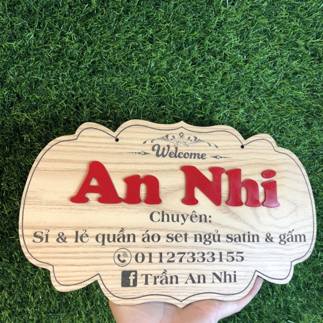 Bảng gỗ trang trí decor treo cửa treo tường quán cafe, phòng ngủ, phòng làm việc