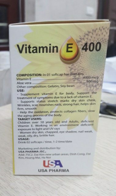 Viên uống Vitamin E Nha đam giúp đẹp da, chống lão hóa. | BigBuy360 - bigbuy360.vn