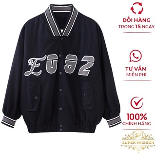 Áo Khoác Dù Nam Nữ Kiểu Bomber Nút Cài Phong Cách Bóng Chày Thời Trang Siêu Hót [SUPER FASHION]
