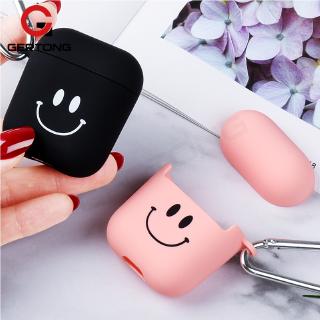 Hộp đựng tai nghe Bluetooth Apple Airpods hình mặt cười dễ thương