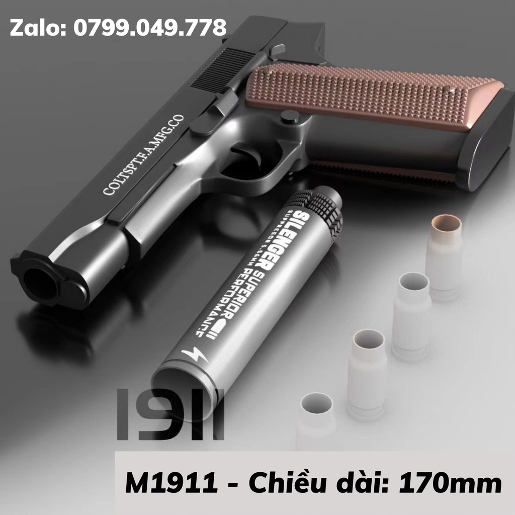 đồ chơi cho bé đồ chơi trẻ em nerf glock m1911 17 18 bắn thanh xốp văng shell mô hình figure decor giá rẻ cao cấp gaming