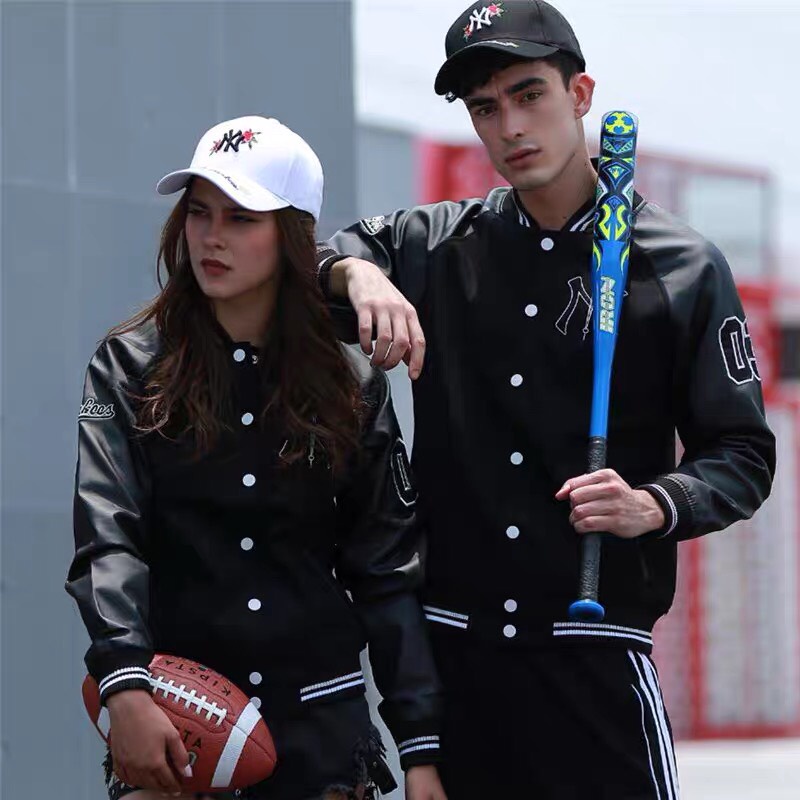 Áo khoác bomber nam nữ unisex ROMAN áo bóng chày chất nỉ tay da đẹp thời trang cao cấp BM01