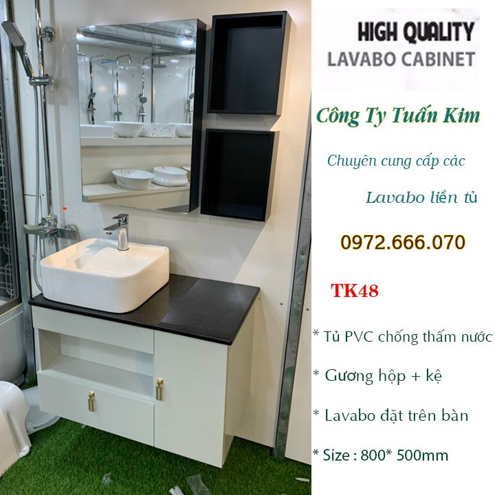 Bộ Lavabo liền tủ TK48