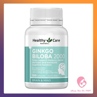 Viên Uống Bổ Não Healthy Care Ginkgo Biloba 2000 Úc