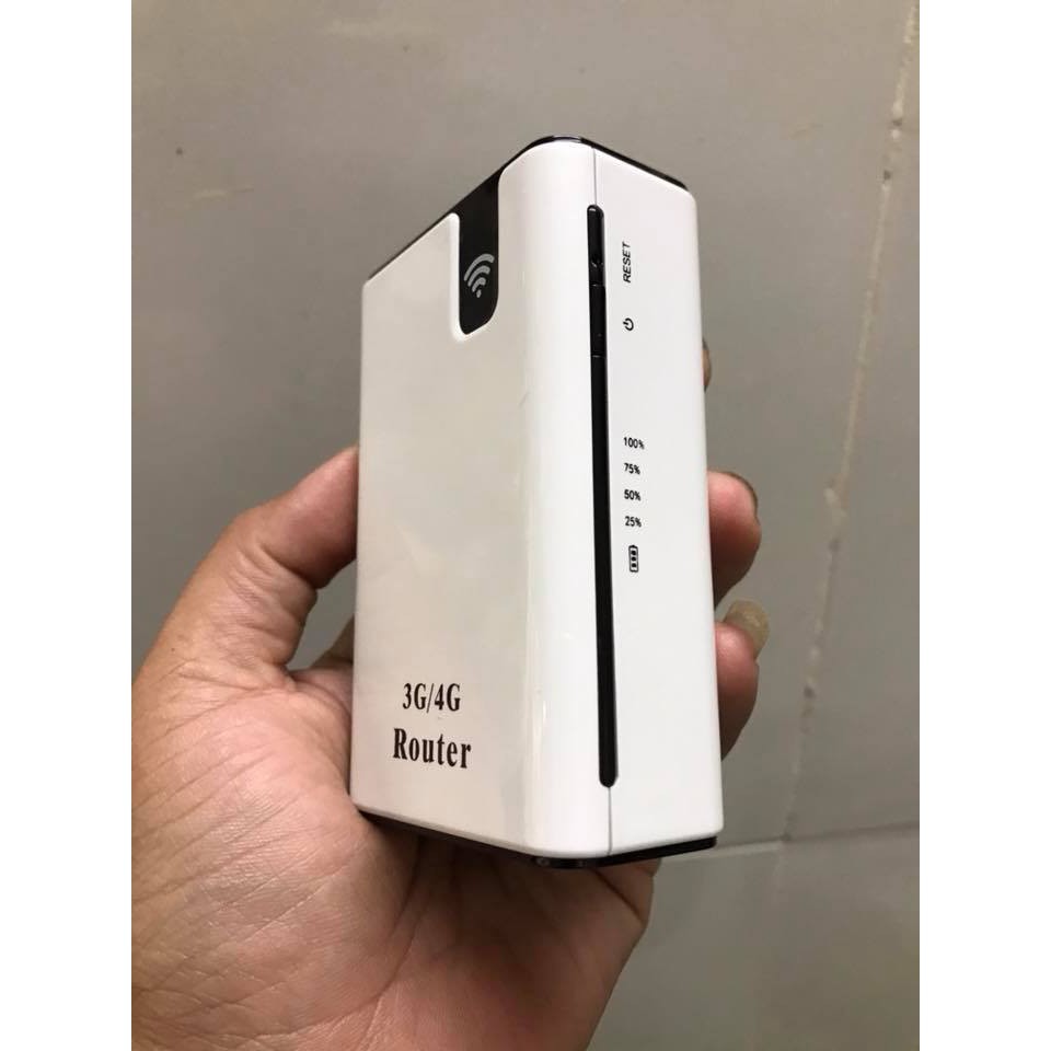 phát wifi từ sim 3G, 4G kiêm  thêm  sạc dự phòng 5200 mAh | BigBuy360 - bigbuy360.vn