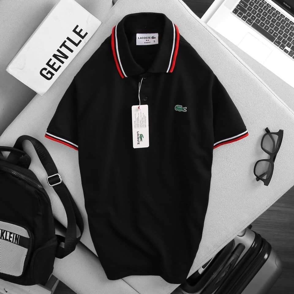 Áo POLO Nam LACOSTE Cá Sấu Cotton Cổ bẻ trẻ trung hiện đại