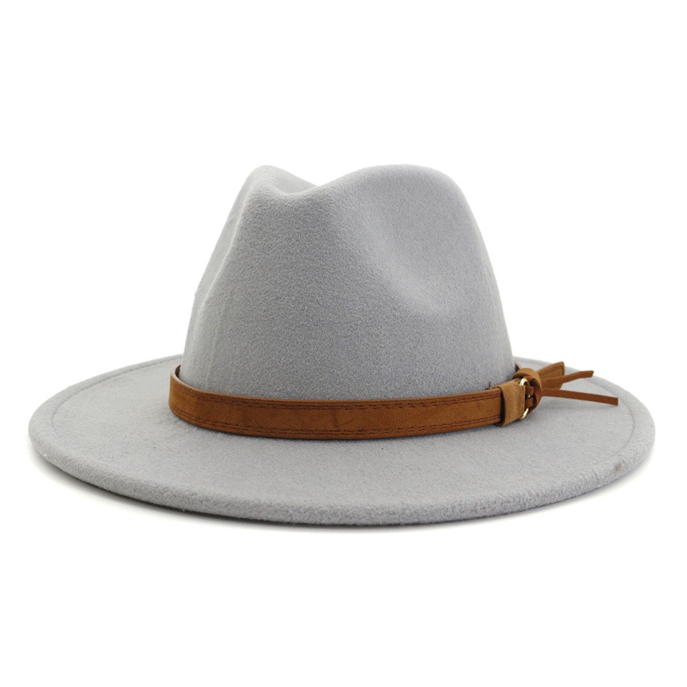 Mũ phớt Vintage 12 Màu rộng vành cổ điển Fedora chất liệu dạ, nón vintage Fedora nam nữ thời trang