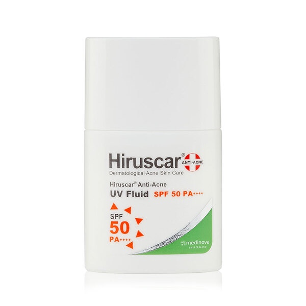 (Quà tặng không bán) Sữa chống nắng dành cho da dầu, mụn Hiruscar Anti-Acne UV Fluid 25g SPF50 PA++++