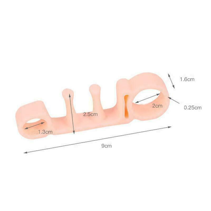 1Pair Gel Toe Corrector Toes Separators Stretchers Orthotics Hammer Orthopedic Cushion Protector