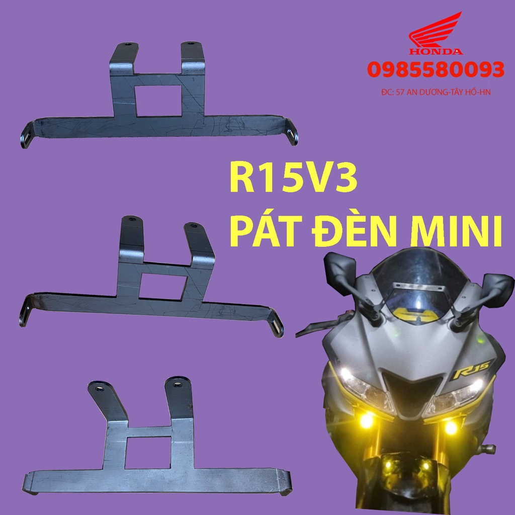 Pad cân bằng, tăng chỉnh cao thấp đèn trợ sáng mini vị trí cố định dưới đèn pha xe máy