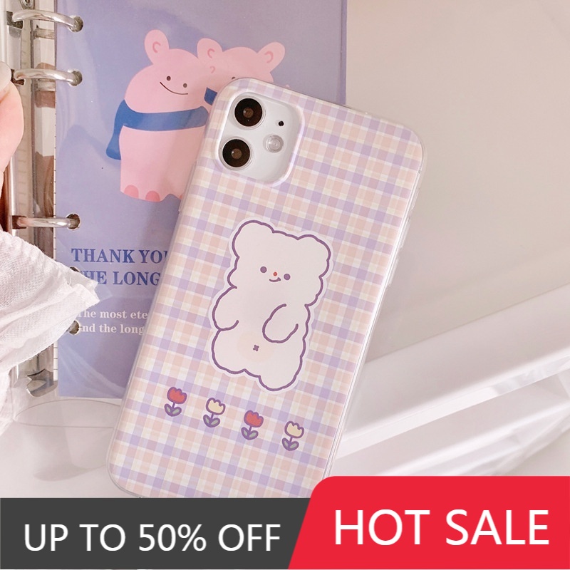 Iphone Vỏ Điện Thoại Vỏ Sò Vỏ Bảo VệPhone Case Soft Sister Bear IPhone Personality Fashion 12 Apple Xs Max Girl XR Silicone Soft 8plus For 11Pro Hình Ảnh Hoạt Hình