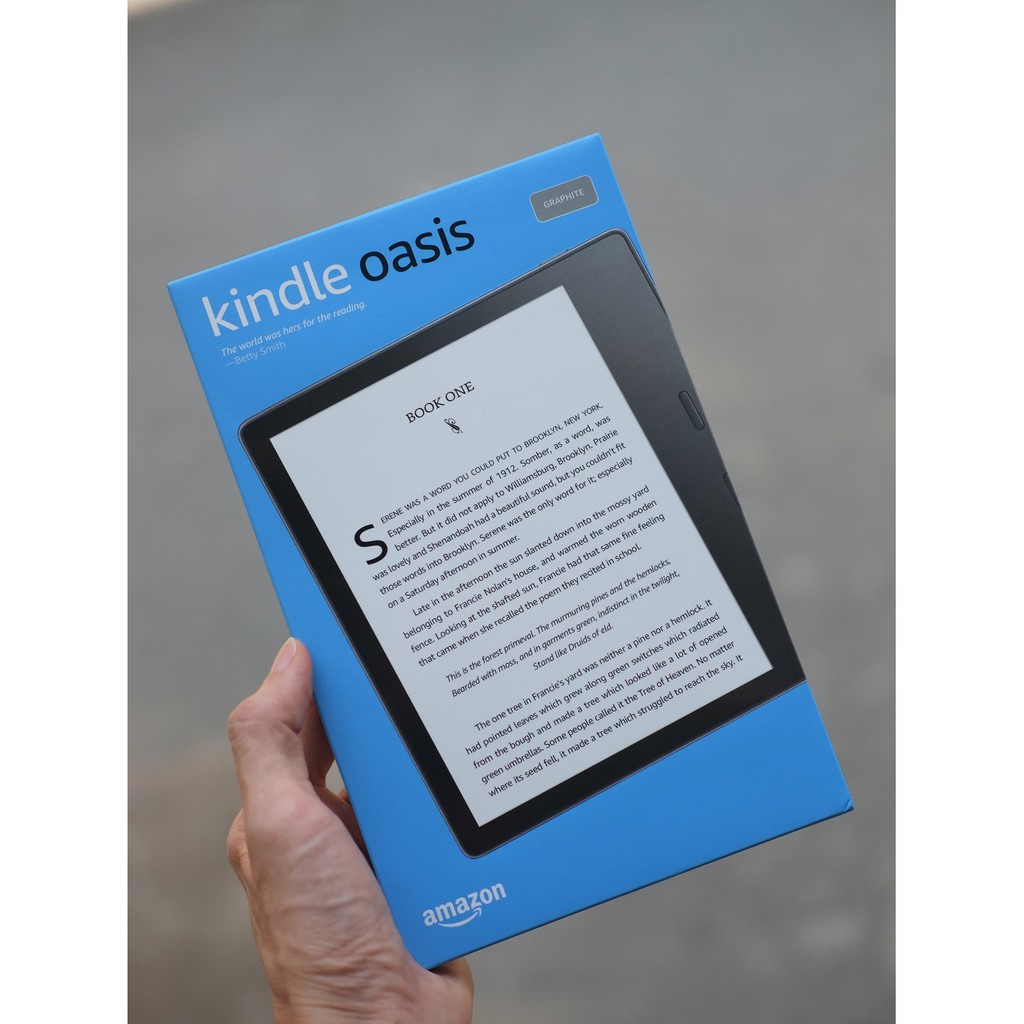 Amazon Kindle Oasis Gen 3 - máy đọc sách có đèn vàng