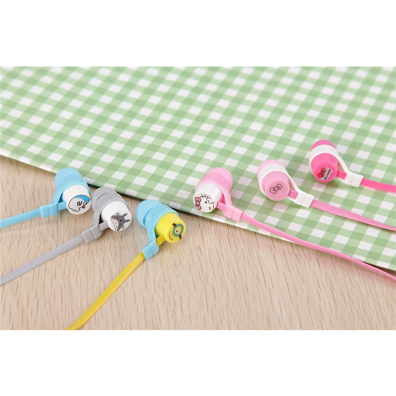 Tai Nghe Nhét Tai Mềm Hoạt Hình Phát Nhạc Sáng Tạo Cho Nữ