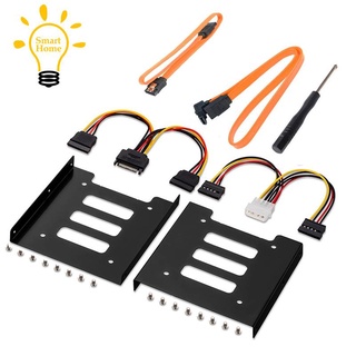 Bộ đế gắn ổ cứng ssd sang 3.5 inch + dây cáp sata + cáp dữ liệu 2.5 inch