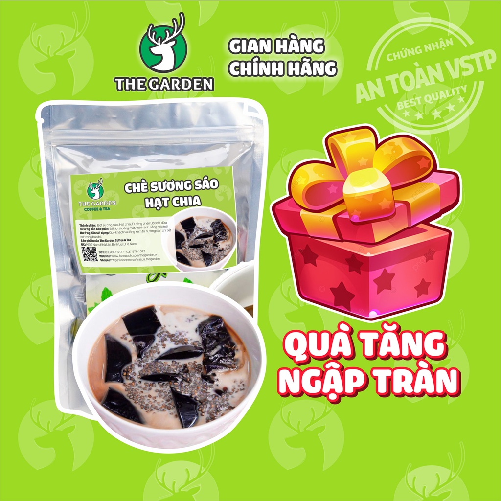 Chè Sương Sáo Hạt Chia Set Nguyên Liệu THE GARDEN nấu 30 chén