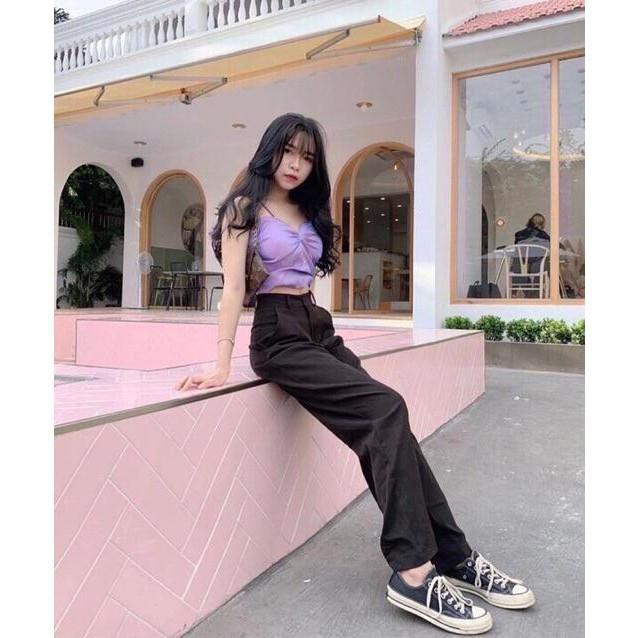Quần Culottes Ống Rộng Dài Nữ Sang Chảnh
