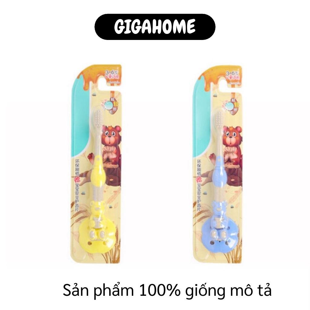 Bàn Chải Đánh Răng Cho Bé GIGAHOME Bàn Chải Cho Bé Tập Đánh Hình Gấu Đáng Yêu 7010